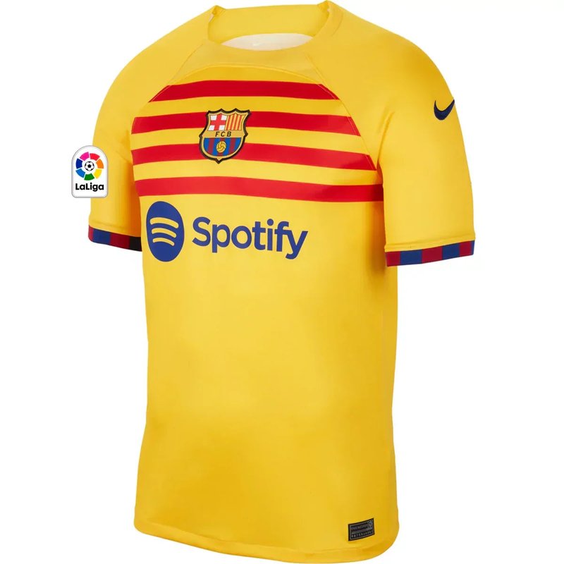 Ansu Fati Barcelona 22/23 Senyera IV Fourth Jersey - Fan Version