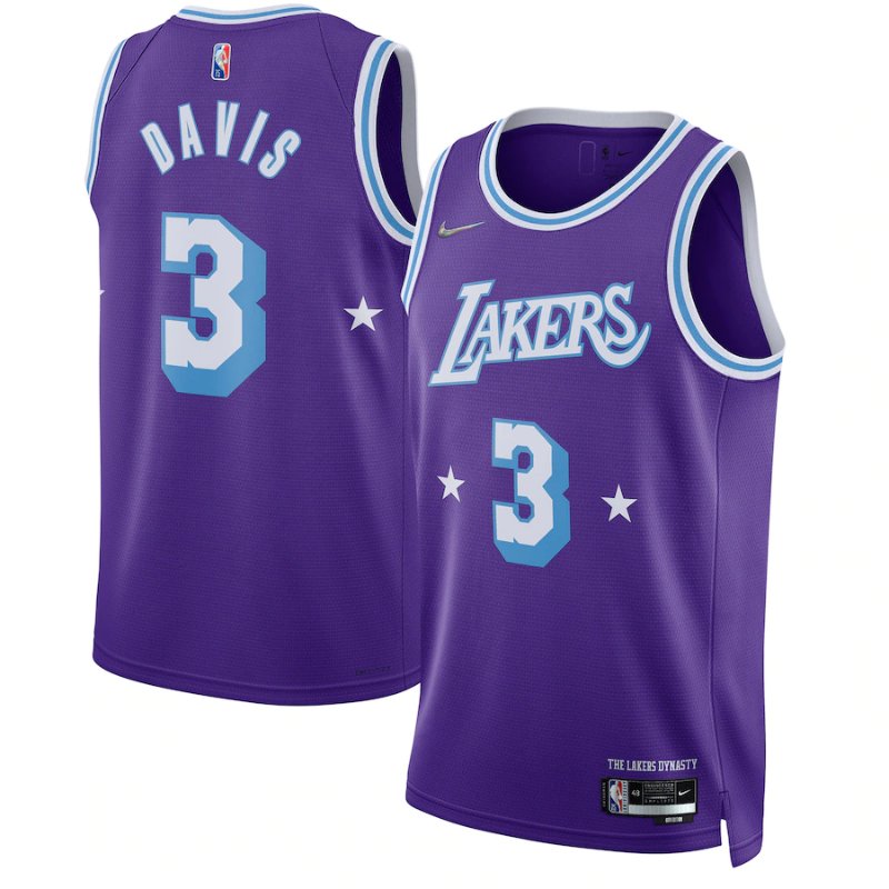 Anthony Davis Los Angeles Lakers  2022  NBA Jersey - Purple