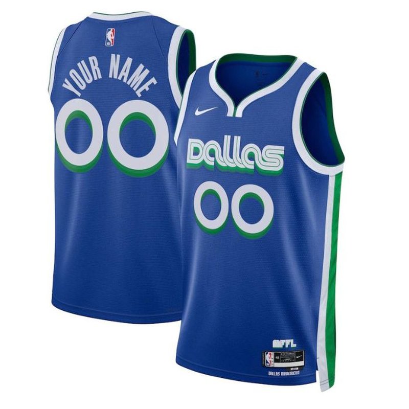 Dallas Mavericks Unisex 2023 NBA Jersey - City Edition - Blue