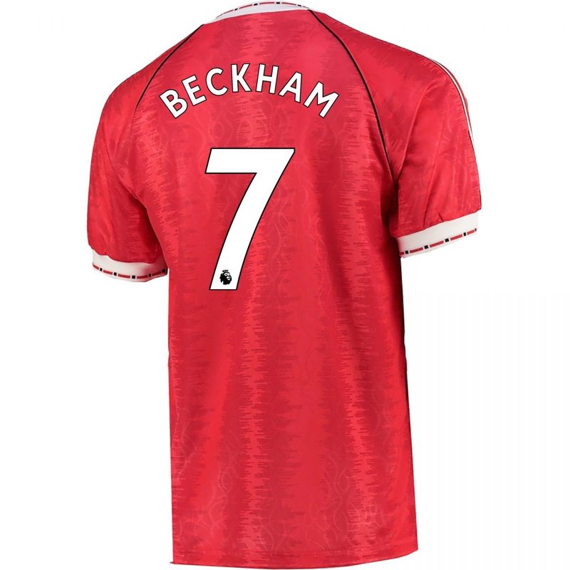 David Beckham Manchester United 1990 Jersey - Fan Version