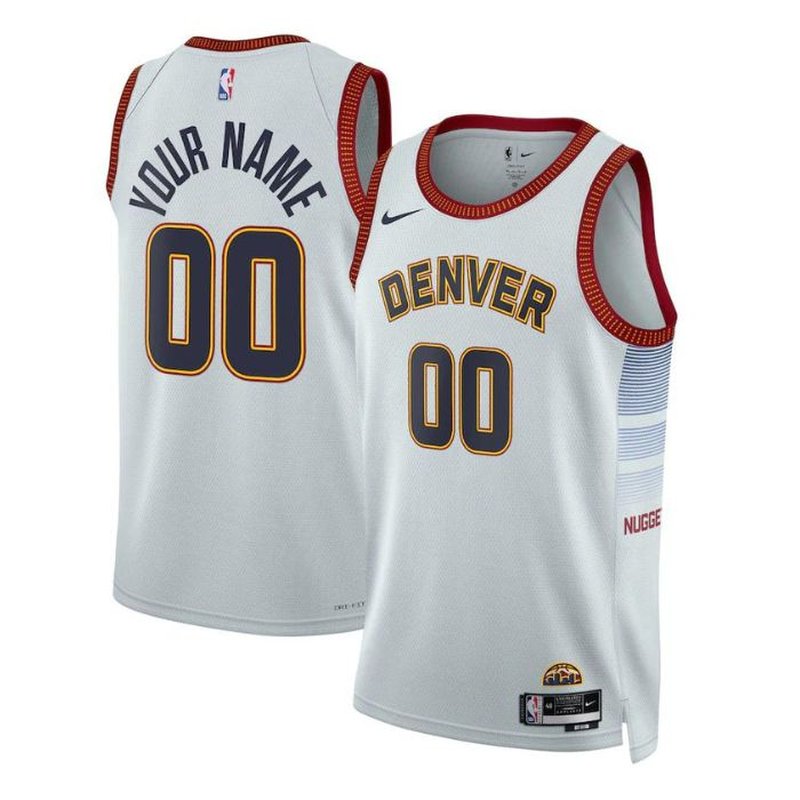 Denver Nuggets Unisex 2023 NBA Jersey - City Edition - Gray